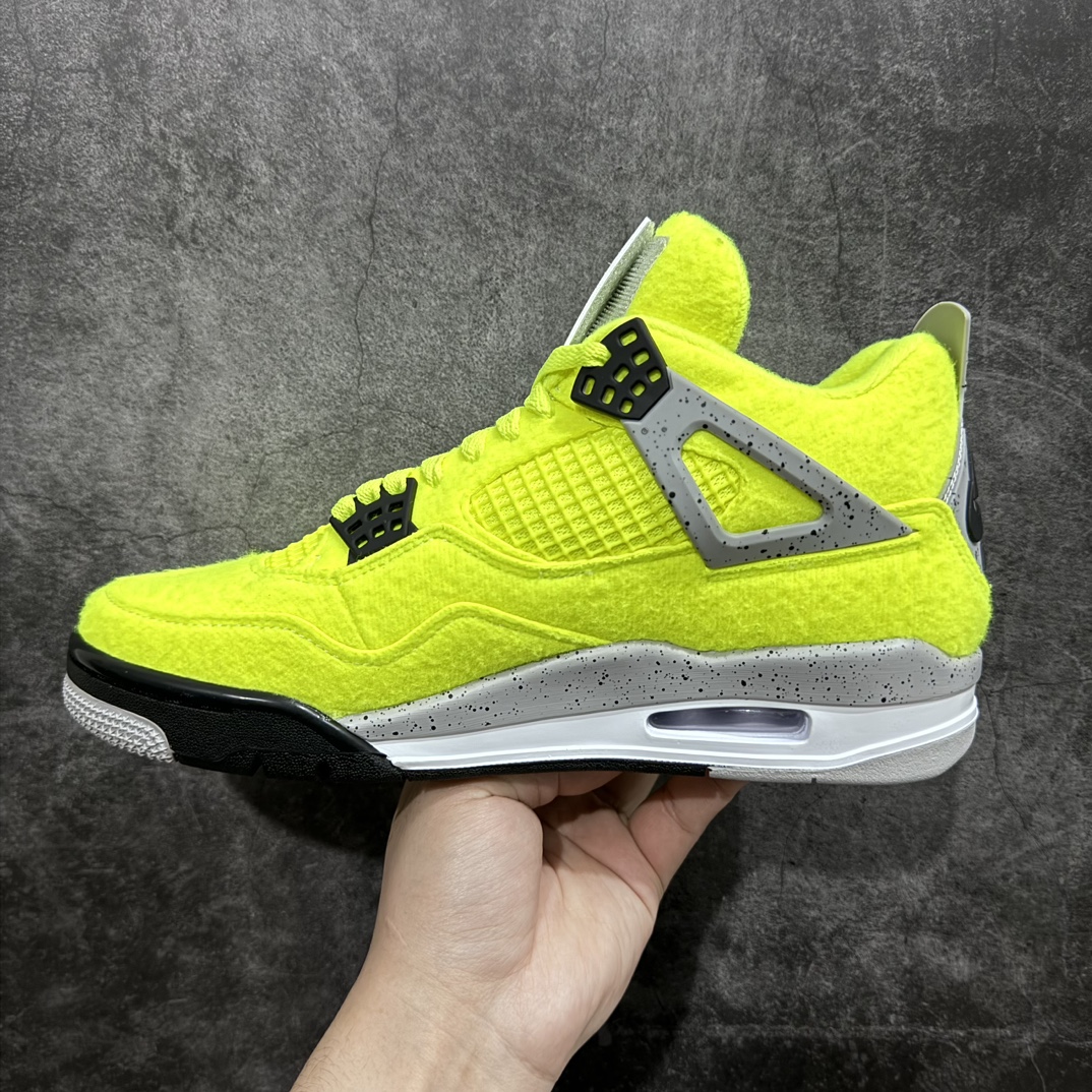 400 【外贸版本】Air Jordan AJ4 Retro 网球 荧光绿 绒面 DV6773-700