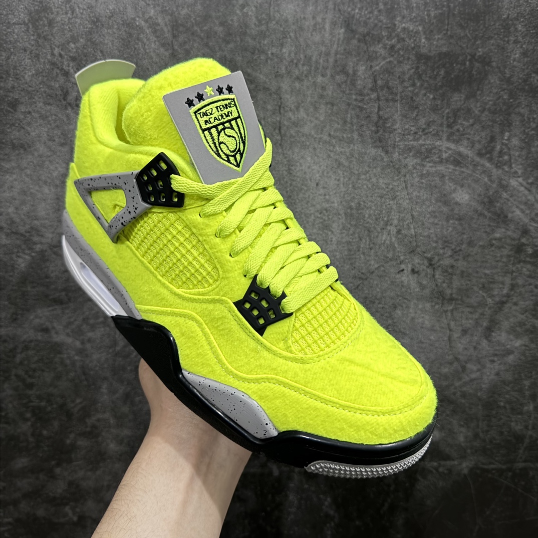 400 【外贸版本】Air Jordan AJ4 Retro 网球 荧光绿 绒面 DV6773-700