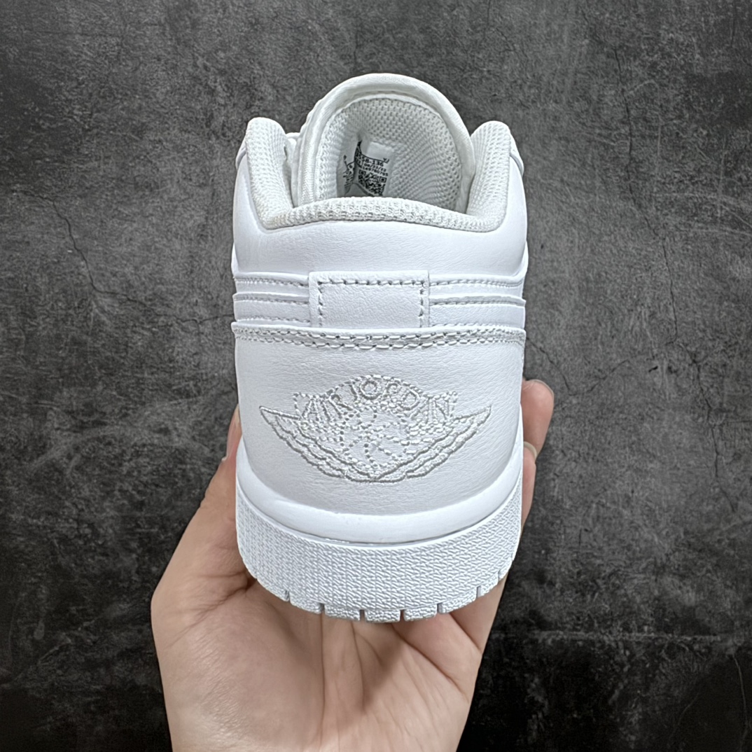 纯原版AirJordanAJ1Low低帮纯白553558-136全部原鞋开发原楦原纸板开发全鞋电脑针车原