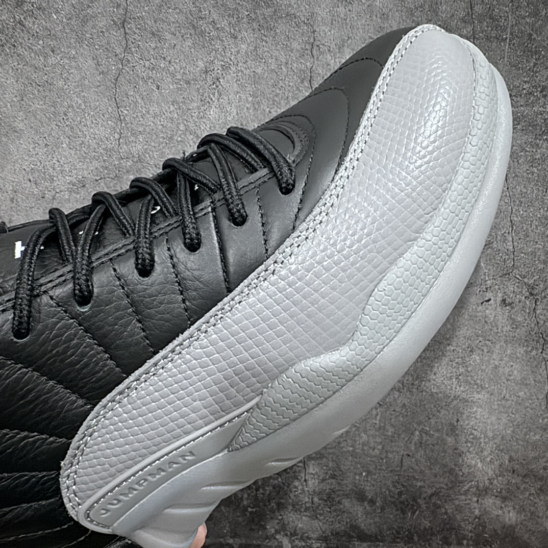 外贸版AirJordanAJ12Retro黑灰狼灰原楦原纸板开发原汁原味12代鞋型进口原厂皮料原厂碳板原