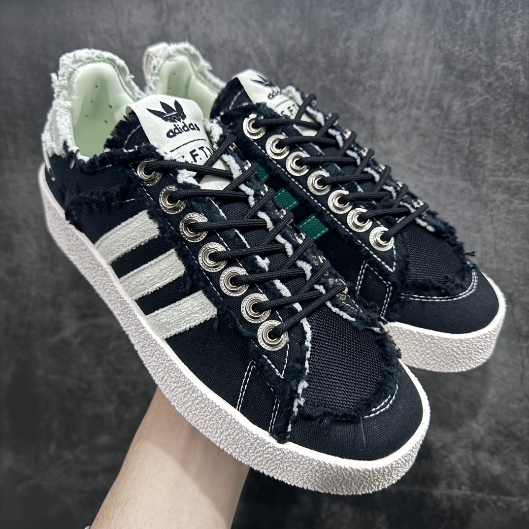 纯原C版AdidasadidasCampus80SxSONGFORTHEMUTE最新联名复古破坏工艺帆布