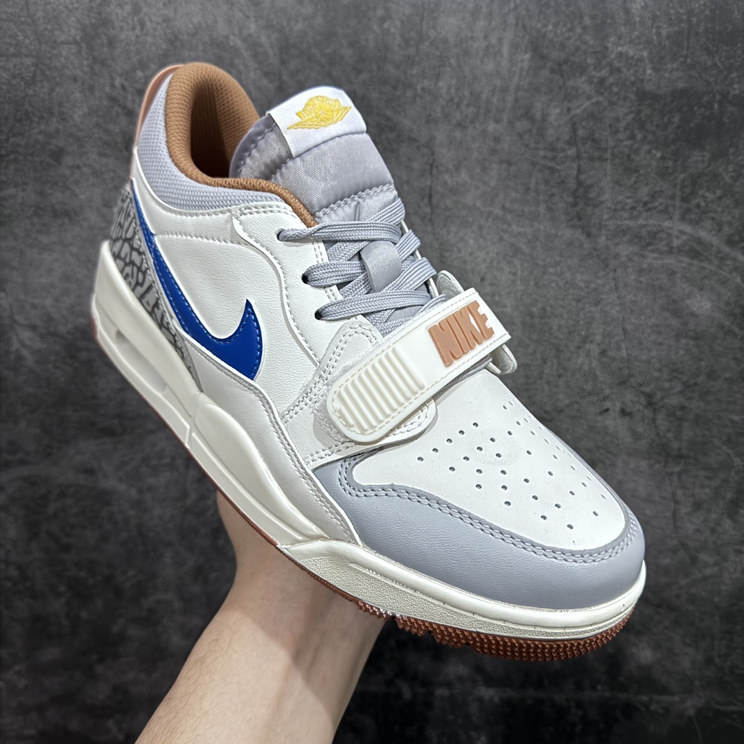 图片[3]-【纯原N版】Air Jordan Legacy 312 Low 三合一低帮卡其蓝灰 货号：HF0746-041n 顶级纯原版本开始出货n原楦原档案数据开模打造 独家大底磨具最大开发至47.5 目前市场最强版本正确官方原盒原配 整洁度一流鞋身采用了皮革材质打造 尺码：36-47.5-莆田鞋批发中心