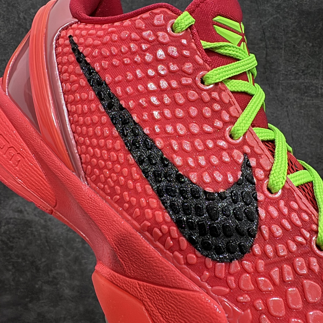 图片[3]-【灭世纯原海外版】 NK Zoom KOBE 6 Protro 红黑反转青蜂侠 FV4921-600 纯原海外版气垫品质吊打各路纯原 气压➕耐久双重保障 前掌ZOOM TURBO➕后掌马蹄Zoom 后掌澎湃脚感无出其右 全套冲刀改版 鞋型还原度95% 宽脚选手必入货品 鞋头2.5mm上翘空间 不挤脚 完美释放脚趾活动空间 正码正拍 脚型适配性 市场最强没有之一 鞋面工艺全新升级 100%对标正品 原厂聚氨酯蛇鳞 珠光密度同步正品 Swoosh喷漆工艺 还原度接近100% 全新后跟TPU模具 正确S型弧度 区分市场纯原（市场纯原采用公版模具 后跟TPU几乎无弧度）国产天花板橡胶配方 抓地力爆炸 海外口碑炸裂 鞋舌LOGO正确内嵌压印 原厂碳板 正确原盒 厚积薄发 王者归来 拒绝杀猪 拒绝套路 灭世纯原海外版科比系列 致力打造实战第一标杆 尺码：39-47.5 全新模具 正码正拍-选品中心