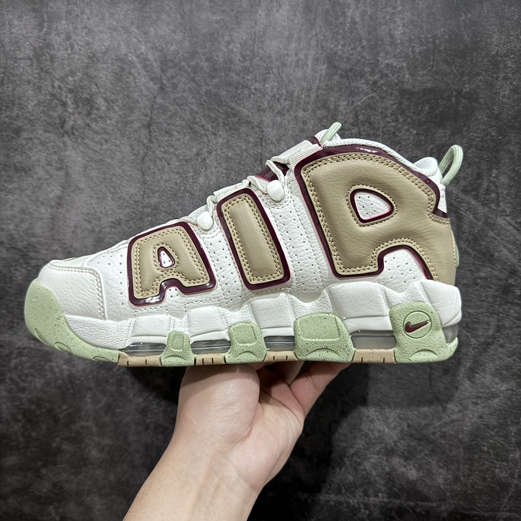 图片[2]-【纯原T1版本】Nike Air More Uptempo 经典潮流 减震防滑 耐磨 中帮 复古篮球鞋 棕绿nn全新版本出货 品质细节不错n相比CK和 PP来说，细节要逊色一点n优点价格便宜 性价比高 尺码：36~45半码齐 货号：DX8955-001-莆田鞋批发中心