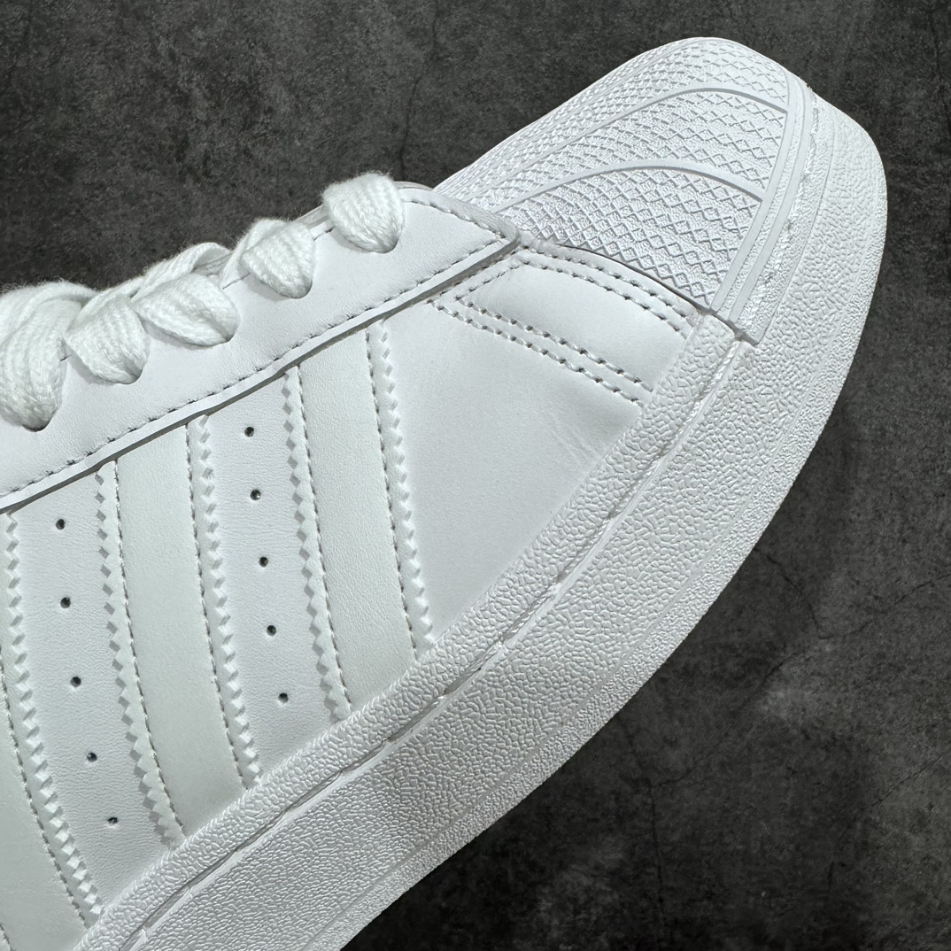 Platform charges genuine Adidas Superstar XLG Adidas pure white shell head thick bottom low-top casual sneakers ID4655