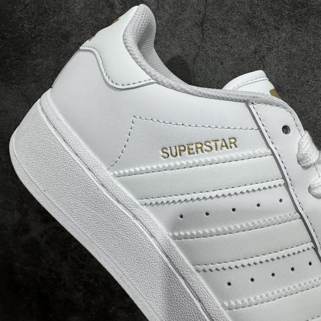 Platform charges genuine Adidas Superstar XLG Adidas pure white shell head thick bottom low-top casual sneakers ID4655