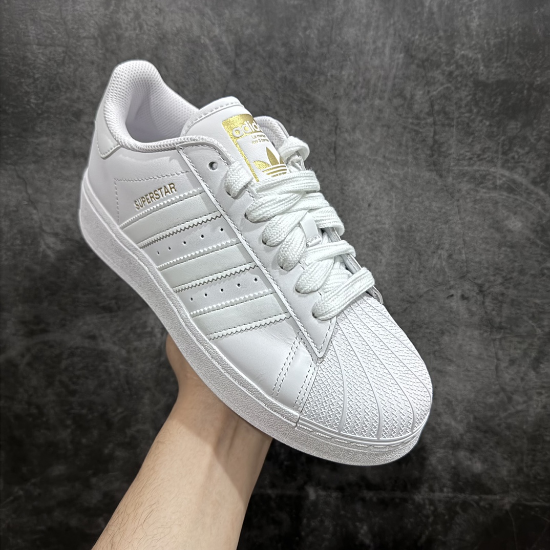 Platform charges genuine Adidas Superstar XLG Adidas pure white shell head thick bottom low-top casual sneakers ID4655