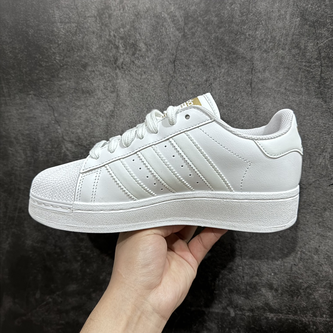 Platform charges genuine Adidas Superstar XLG Adidas pure white shell head thick bottom low-top casual sneakers ID4655