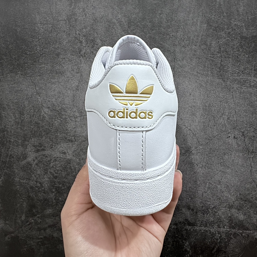 Platform charges genuine Adidas Superstar XLG Adidas pure white shell head thick bottom low-top casual sneakers ID4655