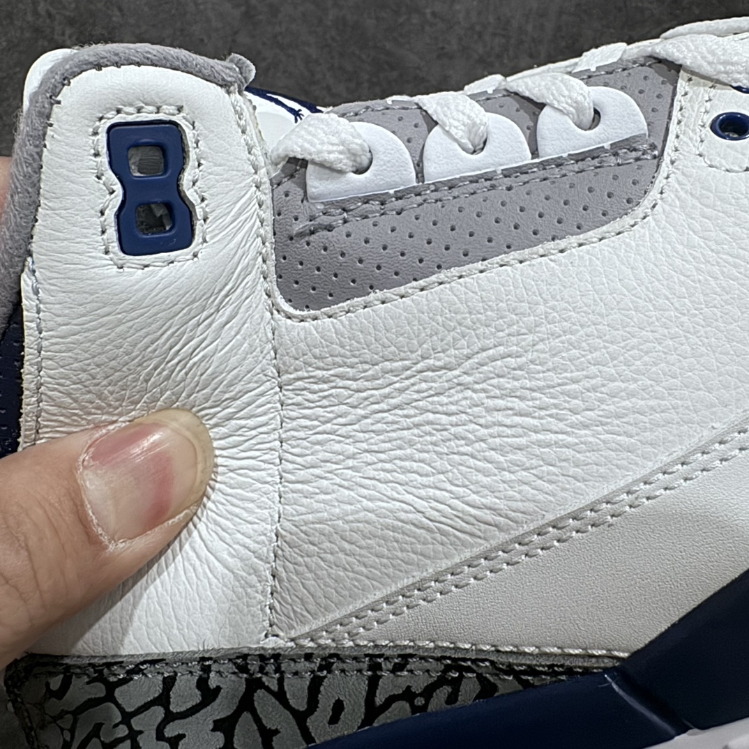 图片[3]-【原厂版】Air Jordan 3 Retro AJ3 灰蓝 午夜蓝 货号：CT8532-140 新晋AJ外贸大厂全新生产线出品 整体版型质感 用料细节都绝不含糊 同价位无敌 尺码：40 40.5 41 42 42.5 43 44 44.5 45 46 47.5-选品中心