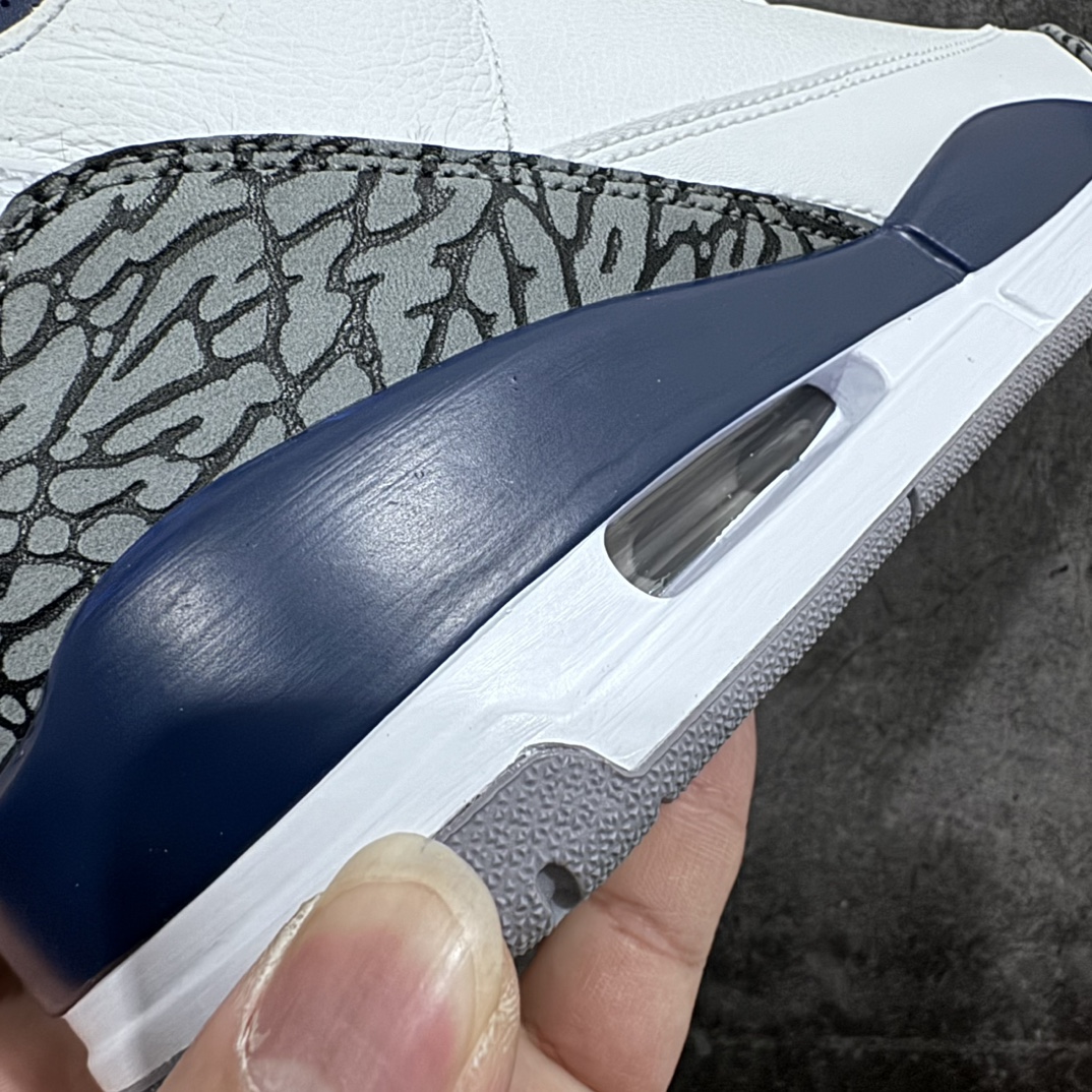 图片[2]-【原厂版】Air Jordan 3 Retro AJ3 灰蓝 午夜蓝 货号：CT8532-140 新晋AJ外贸大厂全新生产线出品 整体版型质感 用料细节都绝不含糊 同价位无敌 尺码：40 40.5 41 42 42.5 43 44 44.5 45 46 47.5-选品中心