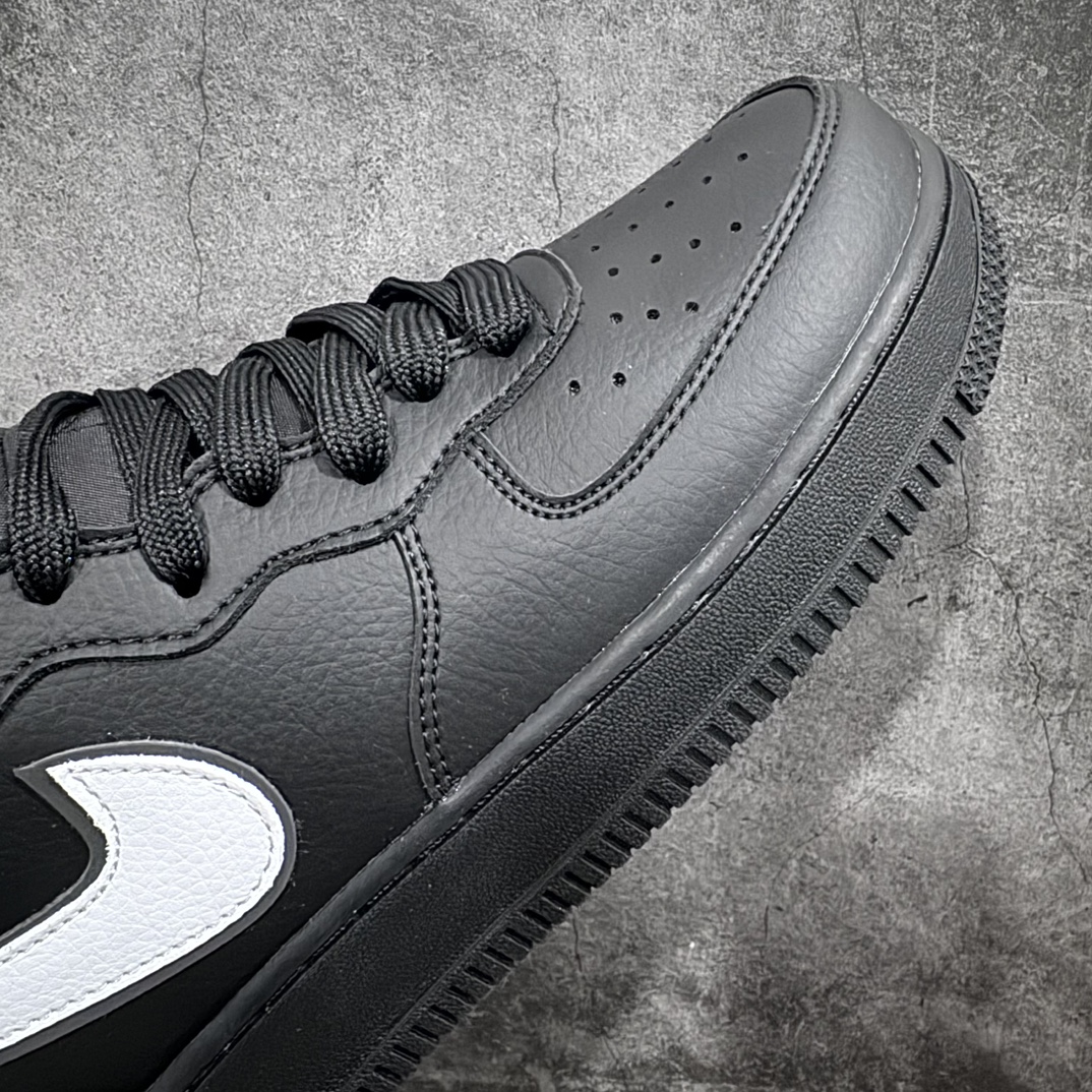 Nike Air Force 1'07 Mid all black and white hook Air Force One mid-top classic casual sneakers HK5622-955