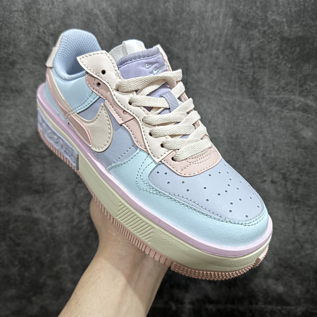 Nk Air Force 1 Fontanka ”Macaroon” Fontaka series macaroon color beige gray yellow Air Force One low-top casual sneakers CW6688-608