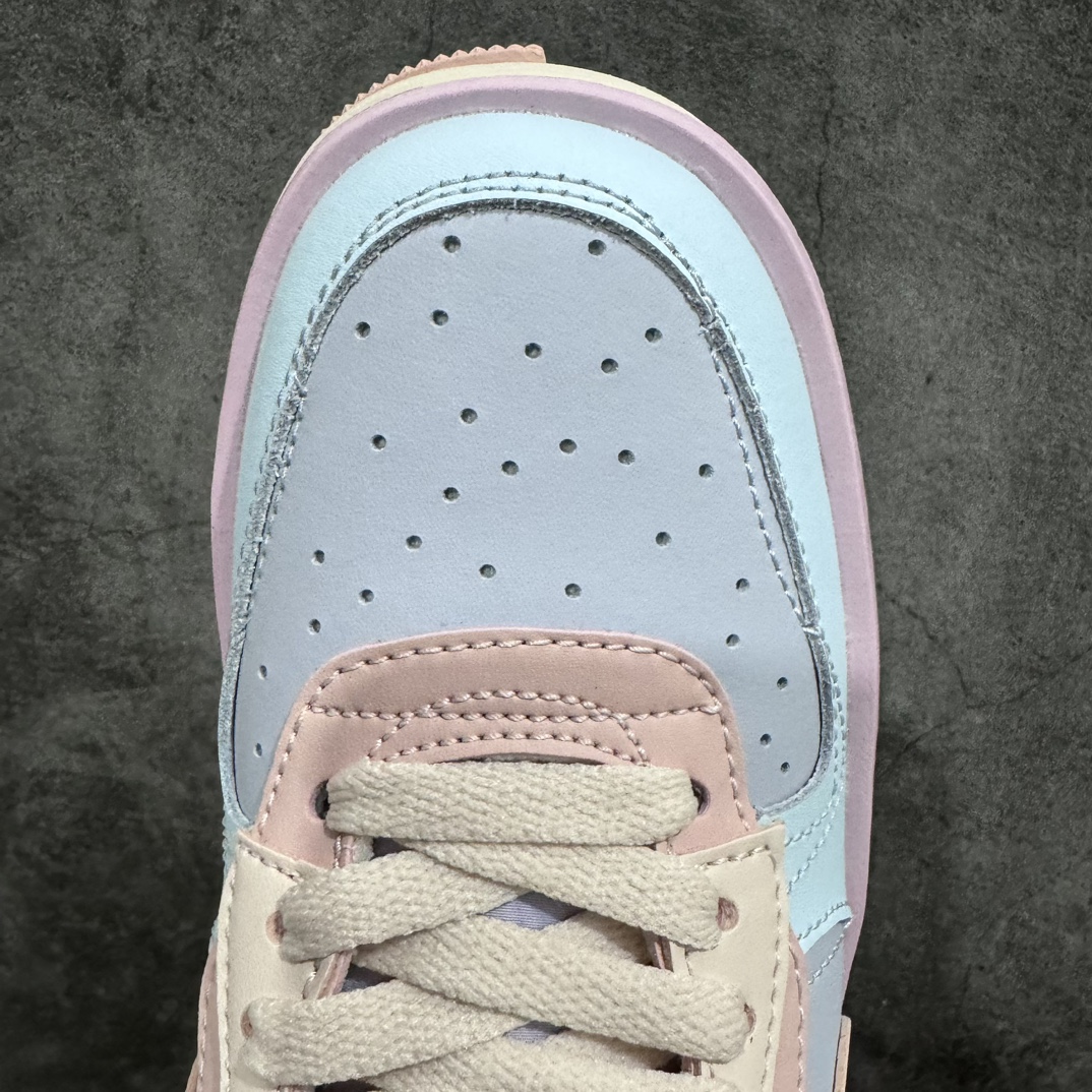 Nk Air Force 1 Fontanka ”Macaroon” Fontaka series macaroon color beige gray yellow Air Force One low-top casual sneakers CW6688-608