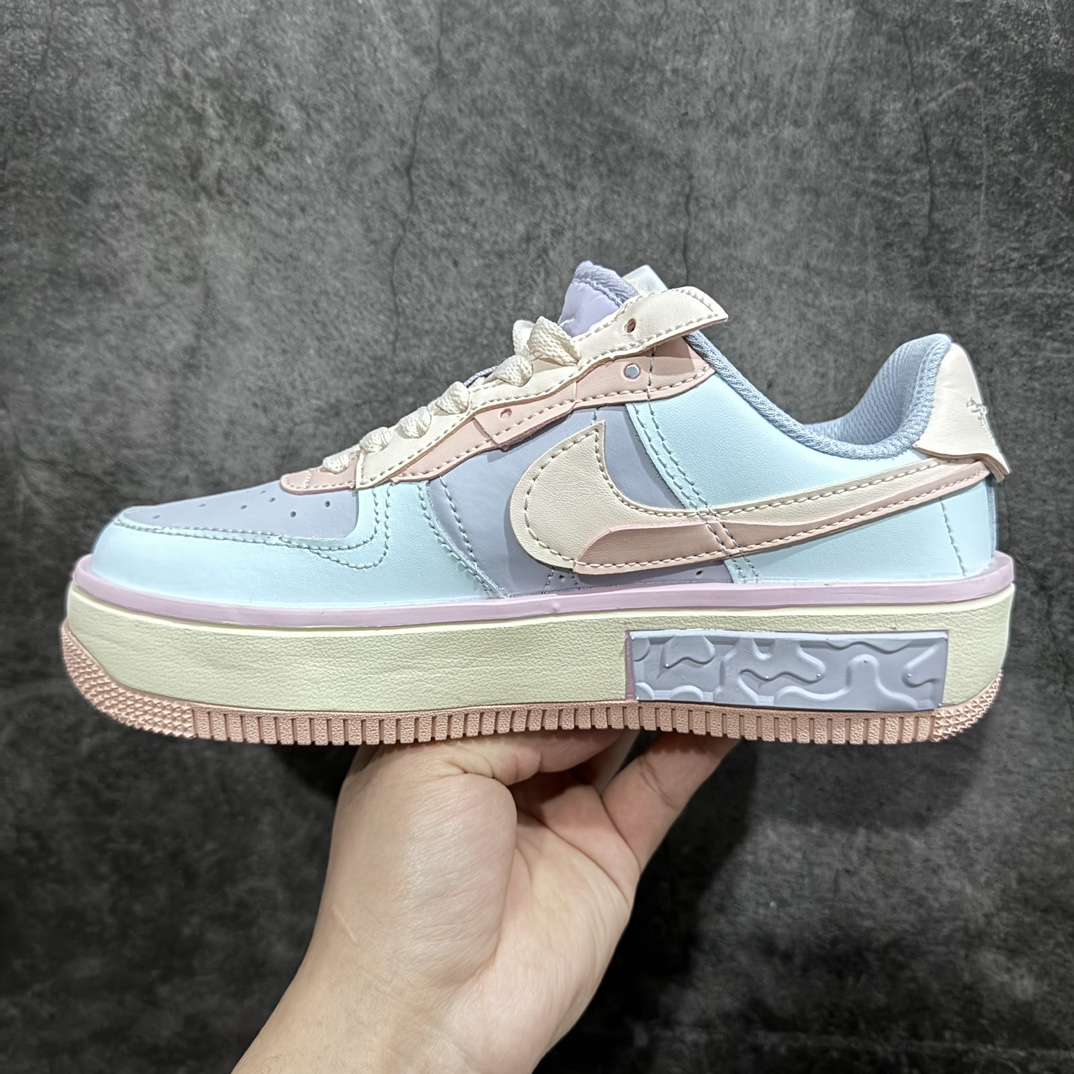 Nk Air Force 1 Fontanka ”Macaroon” Fontaka series macaroon color beige gray yellow Air Force One low-top casual sneakers CW6688-608