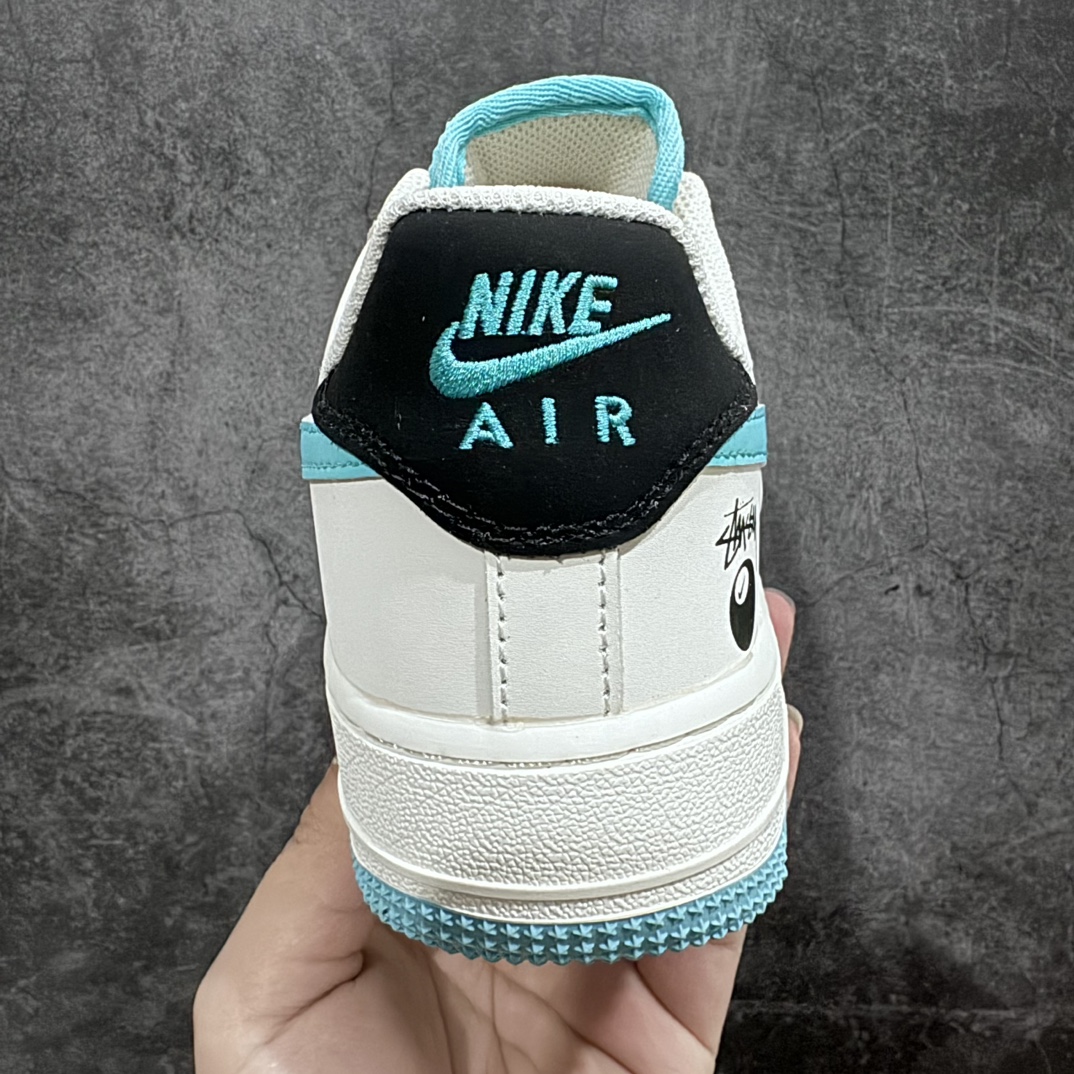 Nike Air Force 1 '07 Low ”Stussy Black Eight Joint--Lake Blue” Air Force One HX123-005 is available for sale overseas in limited quantities