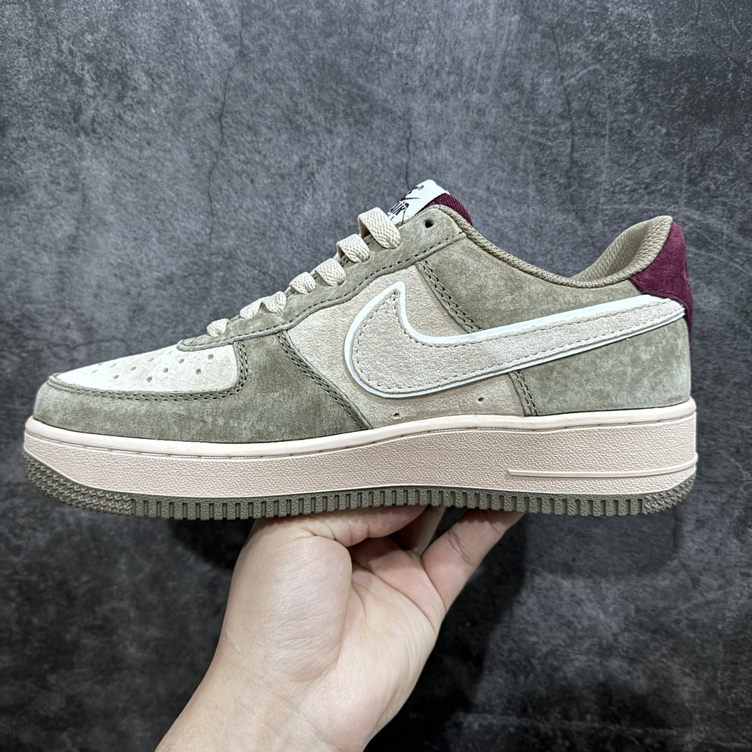 Nk Air Force 1 Low gray brown suede Air Force One low-top casual sneakers AV0383-229