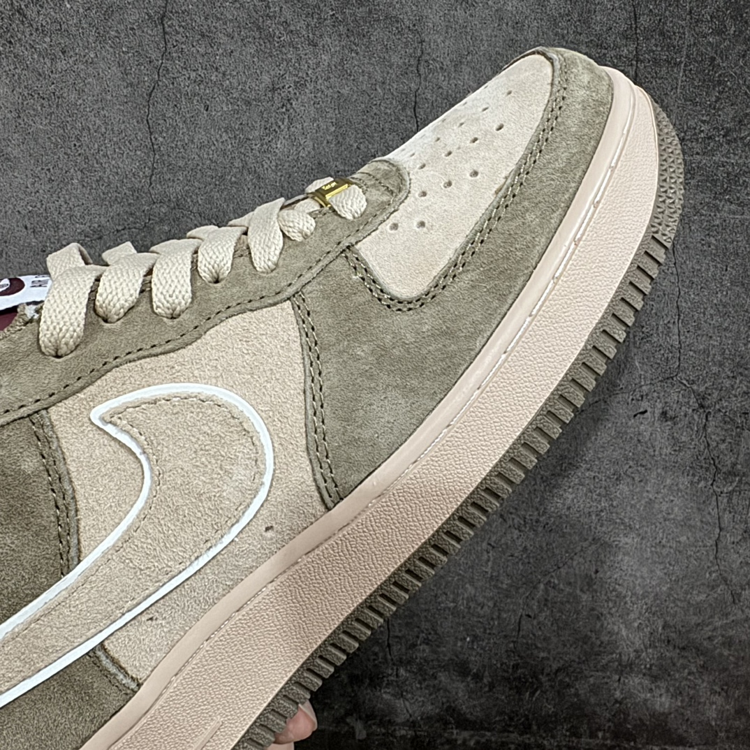 Nk Air Force 1 Low gray brown suede Air Force One low-top casual sneakers AV0383-229