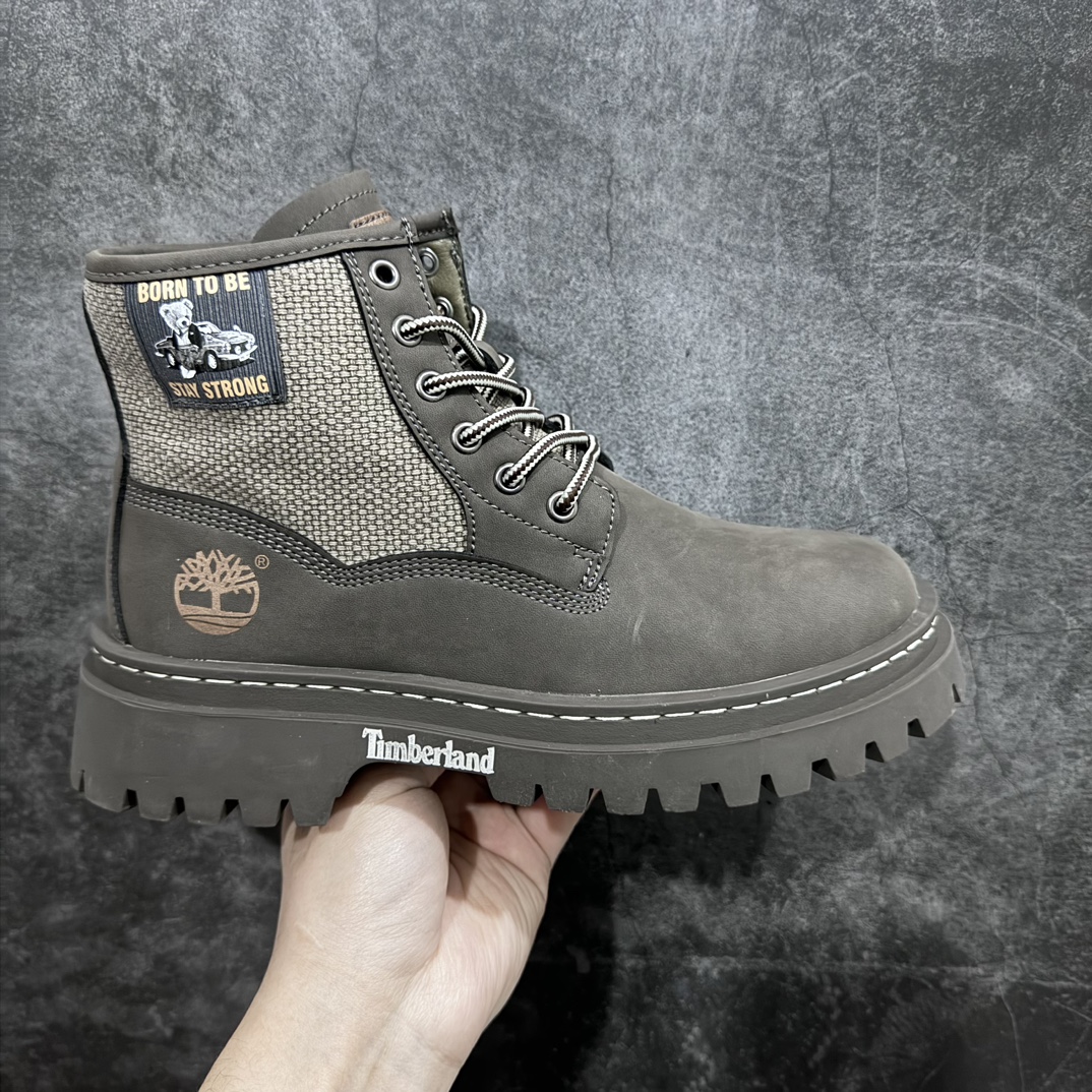 【广东纯原版本】Timberland 天伯伦/添柏岚经典款工装靴 胎牛皮防水 原厂宝元出品 独立紫光防伪 电脑车线 四线并齐   尺码：39-44-莆田鞋批发中心