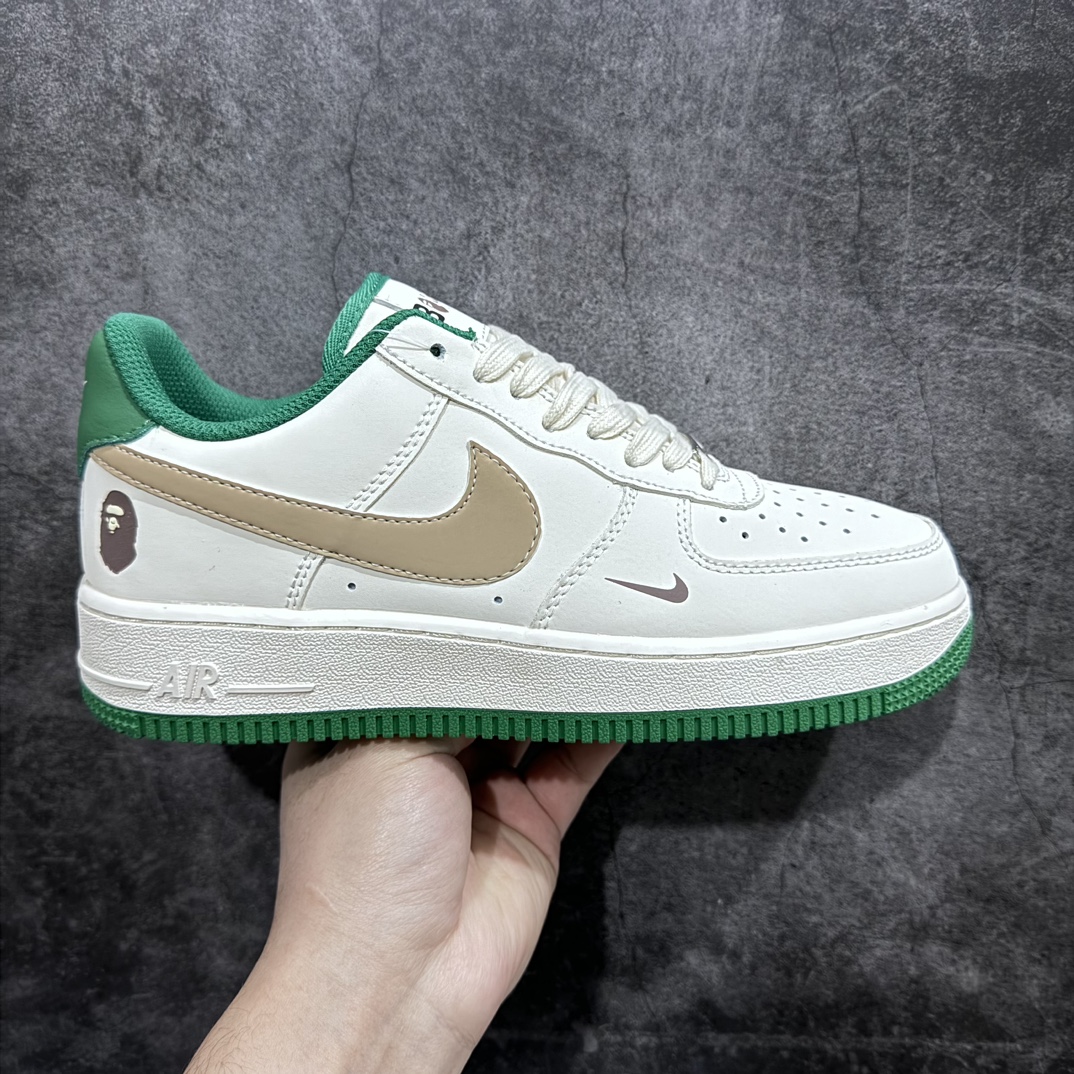 【公司级】NIke Air Force 1 \’07 Low “BAPE联名–米白墨玉”海外限量发售！空军一号 低帮 运动鞋 休闲鞋 折边针车 工艺难度大 原楦头原纸板 原装鞋盒 定制五金配件 内置全掌气垫 原厂鞋底货号：HX123-007 Size：36 36.5 37.5 38 38.5 39 40 40.5 41 42 42.5 43 44 44.5 45-莆田鞋批发中心