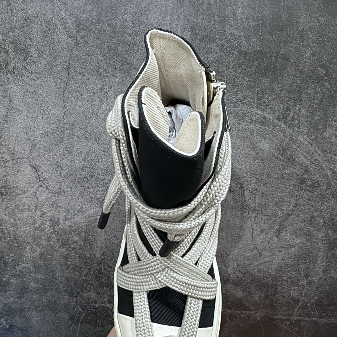 Dongguan G version RO Owens Rickowens DRKSHDW classic watermelon head high top style ”RO six-pointed star cross straps”