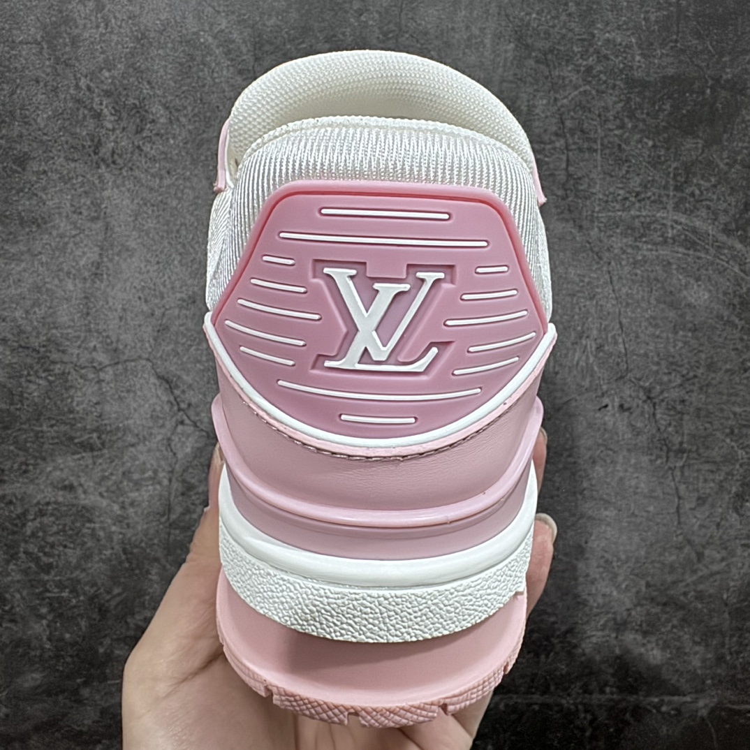 450 【良心价顶级版】 LV Trainer 白粉正确鞋带