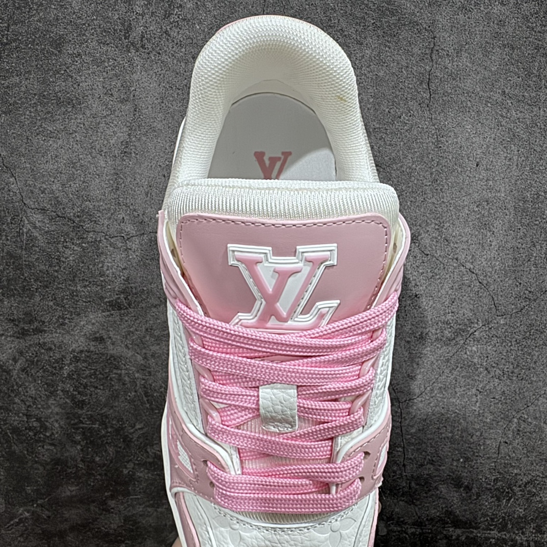 450 【良心价顶级版】 LV Trainer 白粉正确鞋带