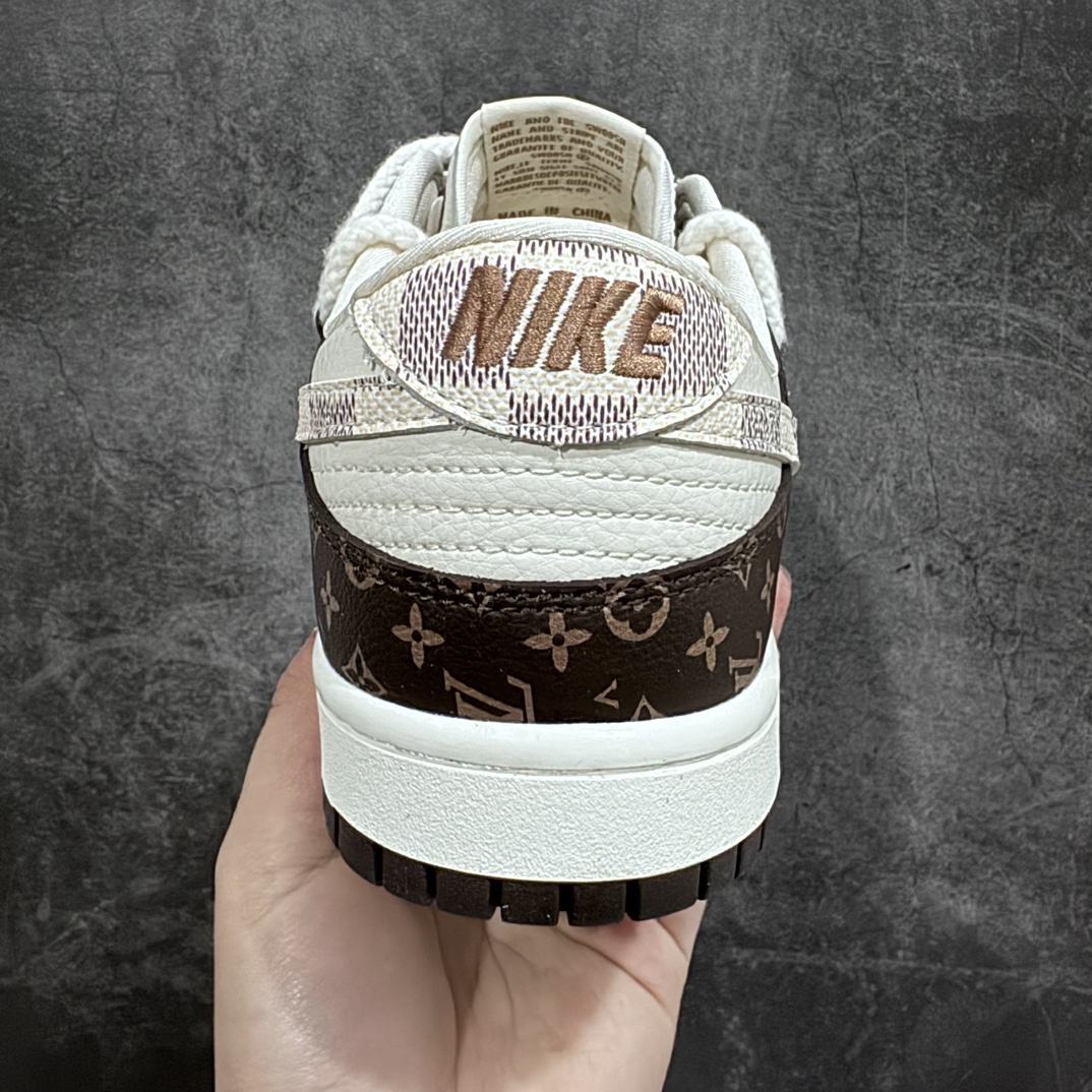 Customized Nk SB Dunk Low LV Joint-Classic Brown Anniversary High-end Customized Low-top Casual Shoes FC1688-155