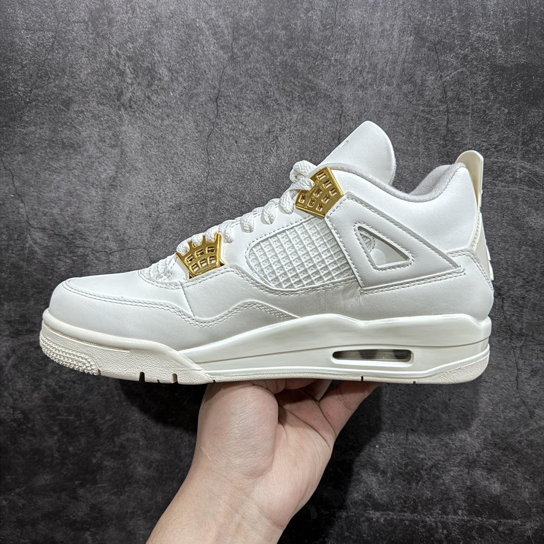 Y3 version of Air Jordan 4 ”Metallic Gold” AJ4 beige platinum buckle AQ9129-170