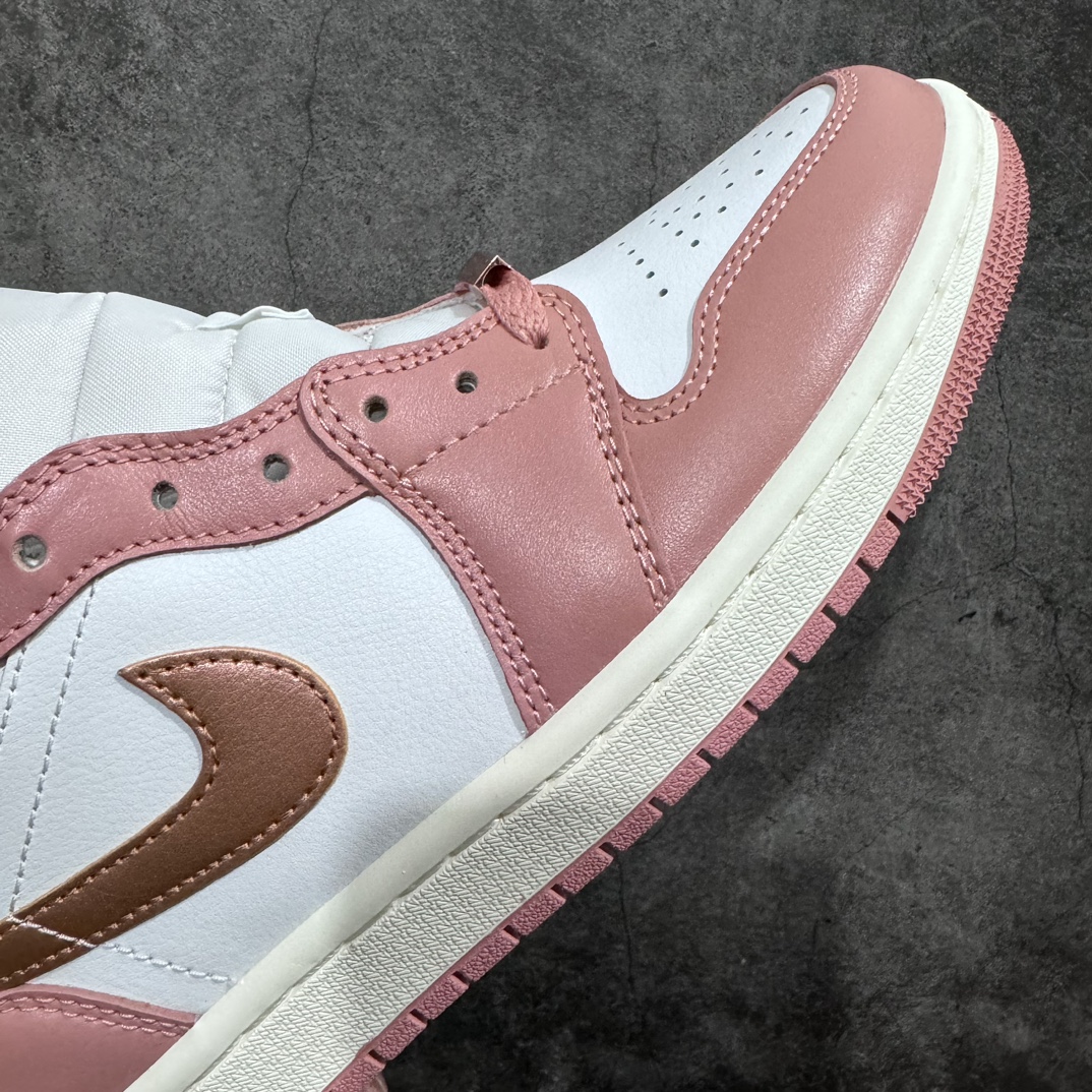 DT version Air Jordan AJ1 Mid mid-top pink rose gold FB9892-670