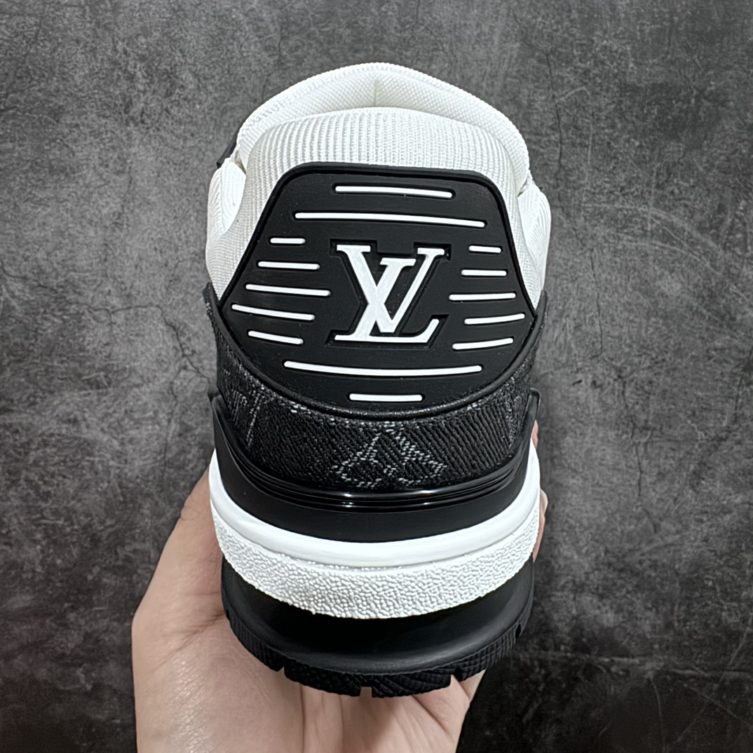 600 【私人订单出货】 市场最强版 正式开售 LV Trainer 2023版黑白牛仔