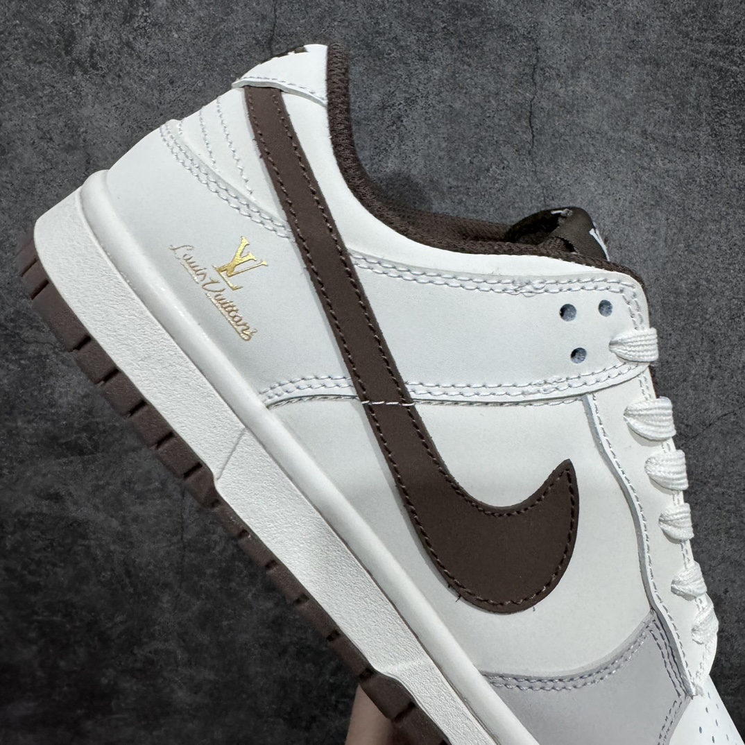 Nk SB Dunk Low LV joint-beige gray anniversary high-end custom low-top casual sneakers JH8037-920