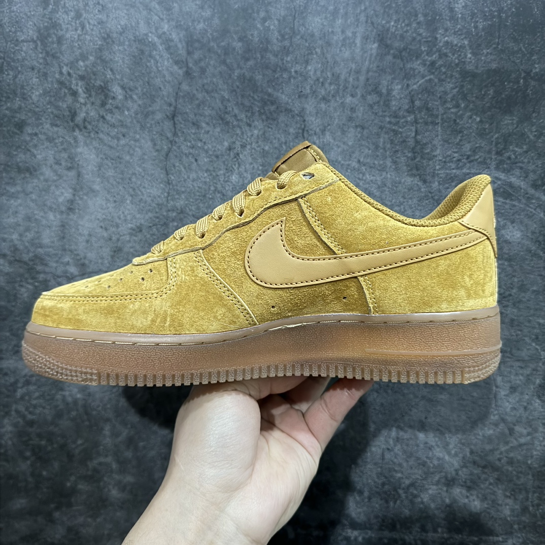 Pure original Air Force 1 Low Air Force Caramel Wheat Raw Rubber BQ5485-700