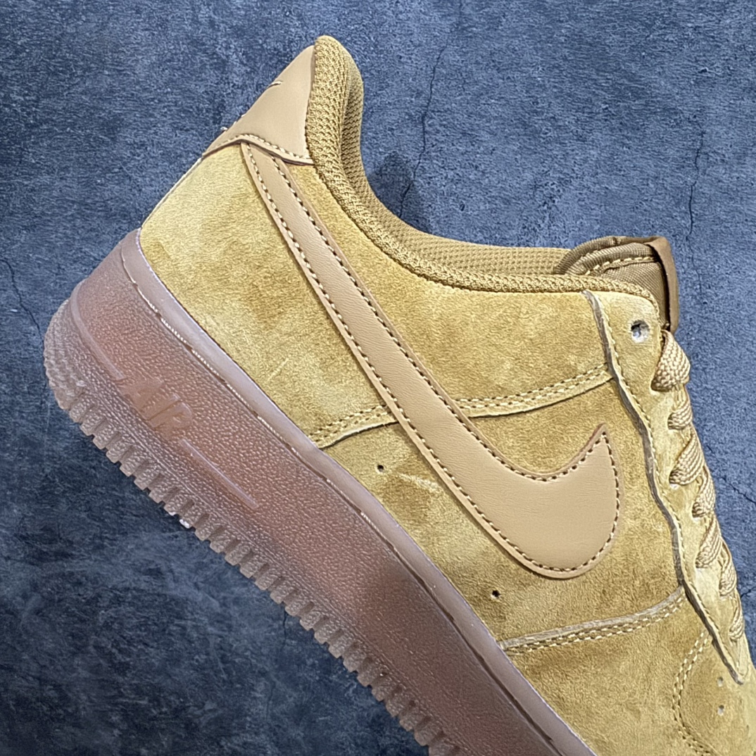 Pure original Air Force 1 Low Air Force Caramel Wheat Raw Rubber BQ5485-700