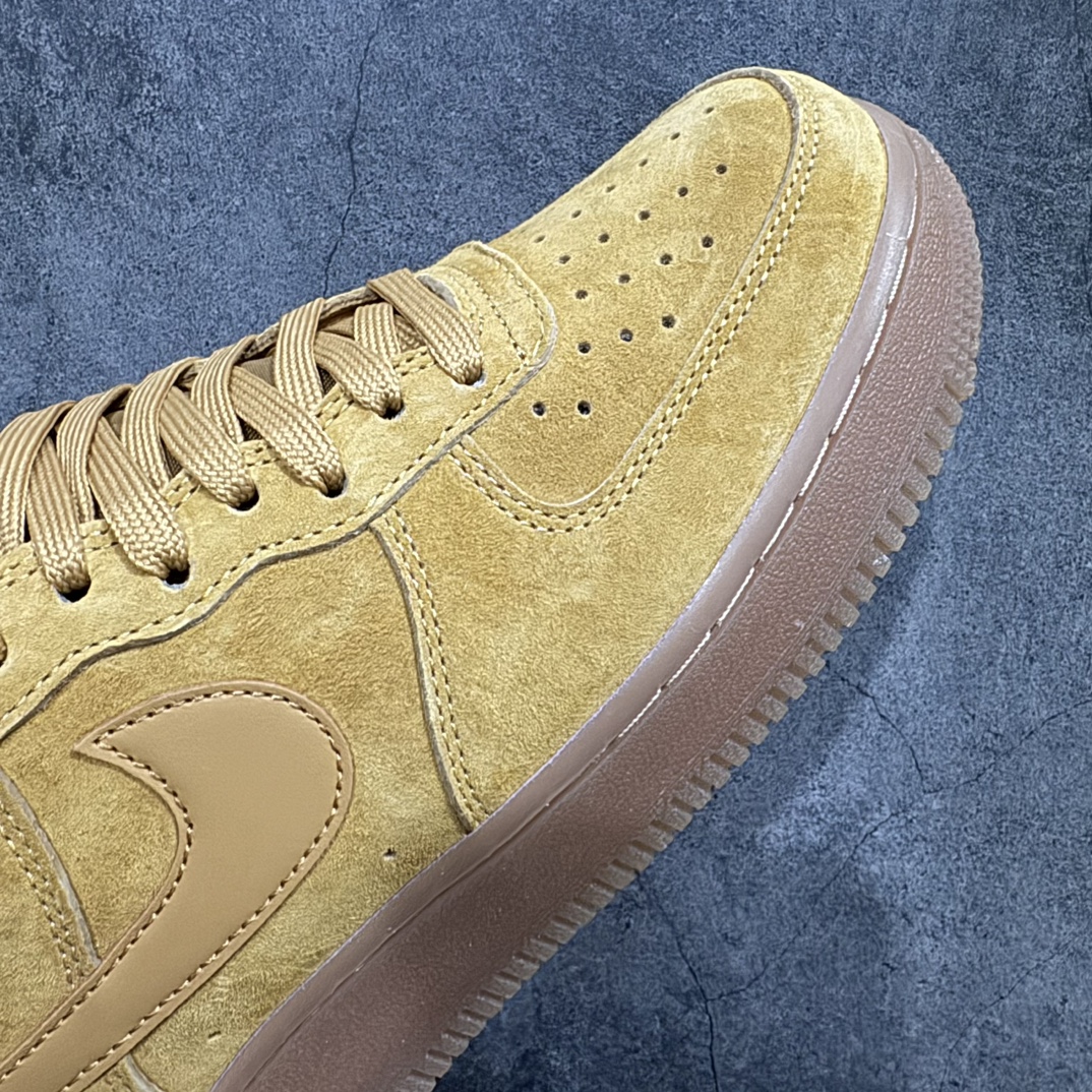 Pure original Air Force 1 Low Air Force Caramel Wheat Raw Rubber BQ5485-700