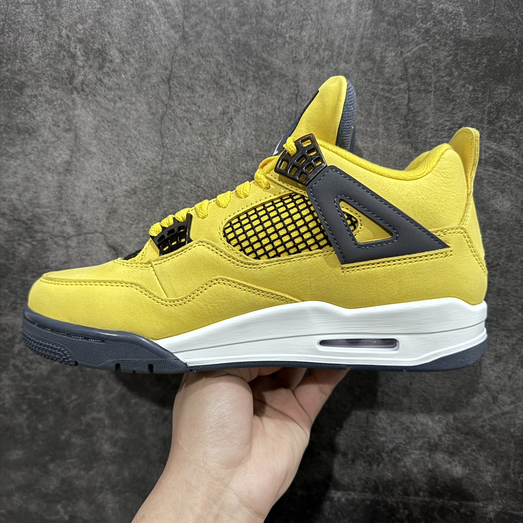 纯原AirJordanAJ4Retro黑黄电母货号CT8527-700全套原纸板楦头开发原厂特供皮料加持