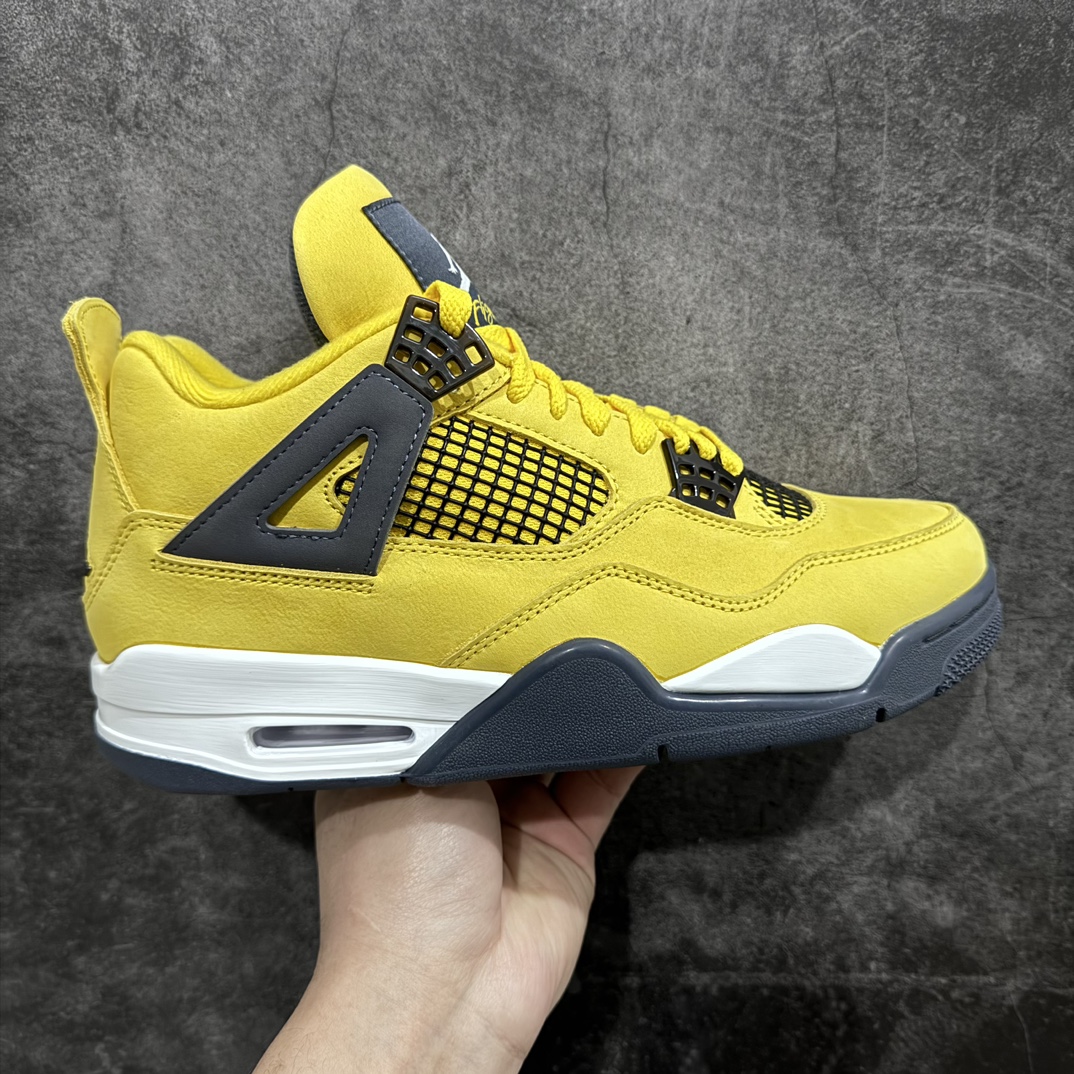 纯原AirJordanAJ4Retro黑黄电母货号CT8527-700全套原纸板楦头开发原厂特供皮料加持