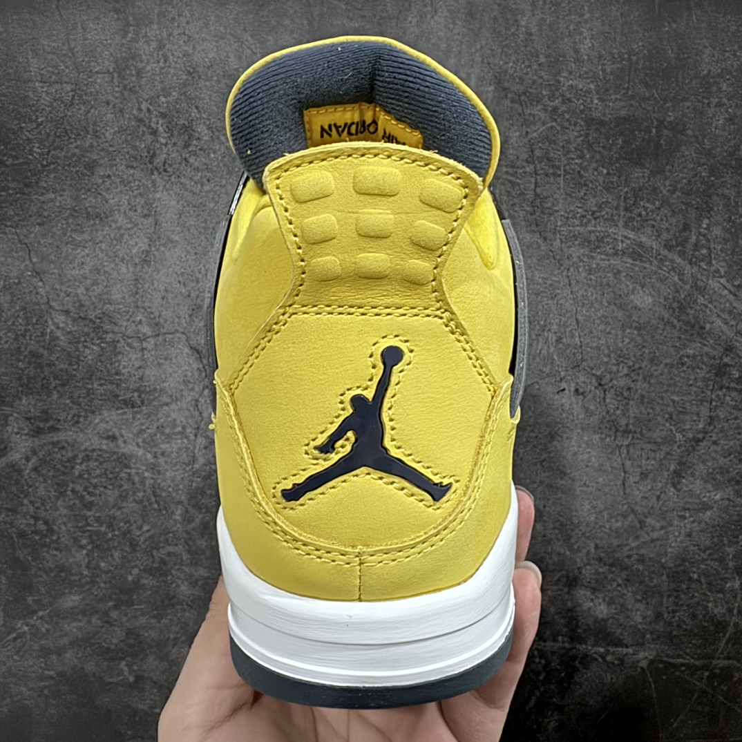 纯原AirJordanAJ4Retro黑黄电母货号CT8527-700全套原纸板楦头开发原厂特供皮料加持