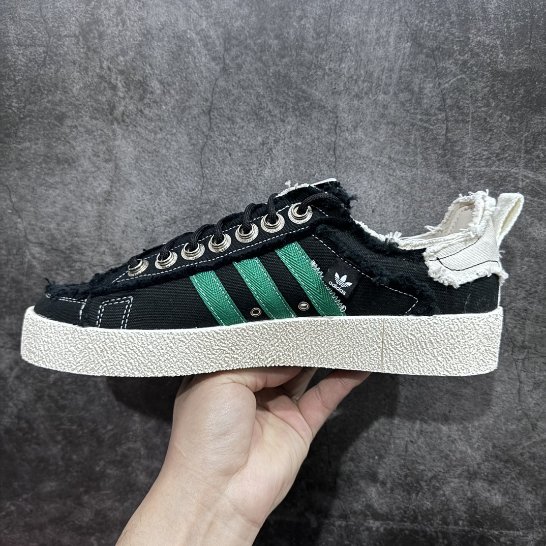 纯原版AdidasadidasCampus80SxSONGFORTHEMUTE最新联名复古破坏工艺帆布鞋