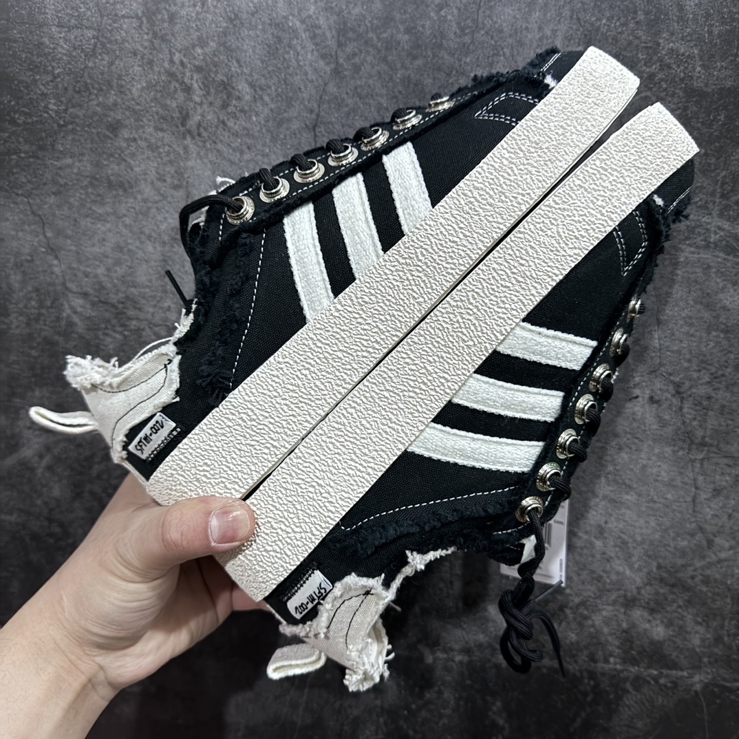 纯原版AdidasadidasCampus80SxSONGFORTHEMUTE最新联名复古破坏工艺帆布鞋