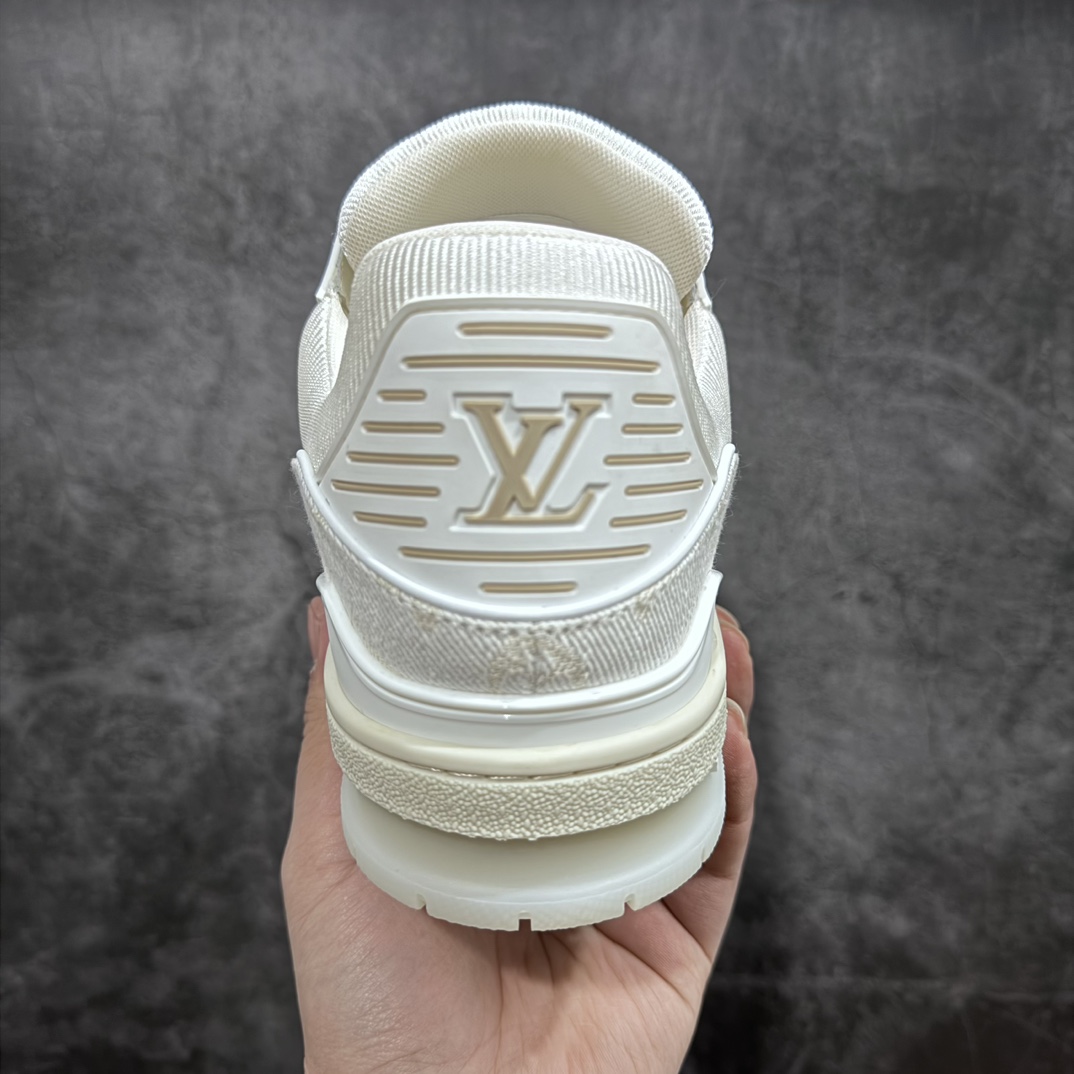 600 【私人订单出货】 市场最强版 正式开售 LV Trainer 2023版白牛仔