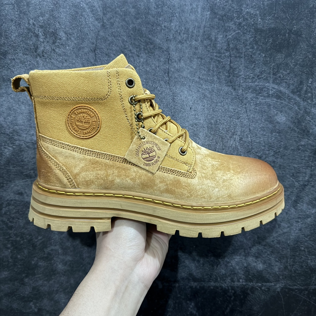 【广东纯原版本】Timberland添柏岚/天伯伦户外高帮休闲大黄靴系列n#广东大厂品质 原盒原包装#23ss新款 时尚潮流搭配 面料采用意大利🇮🇹顶级磨砂细纹牛皮 搭配防臭防腐真皮乳胶鞋垫 大底到五金都是代工厂原材料制作 同原版固特异永不开胶工艺 好货不杀猪首单质量严格把控 全网独家首发 品质毋庸置疑 全套官网统一包装 给您完美的穿着体验 质量考究耐穿 型男必备 专治不帅 高品质脚感一流                              今年冬季防寒户外专用 日常随意搭配  尺码：38 39 40 41 42 43 44（皮鞋码）-莆田鞋批发中心