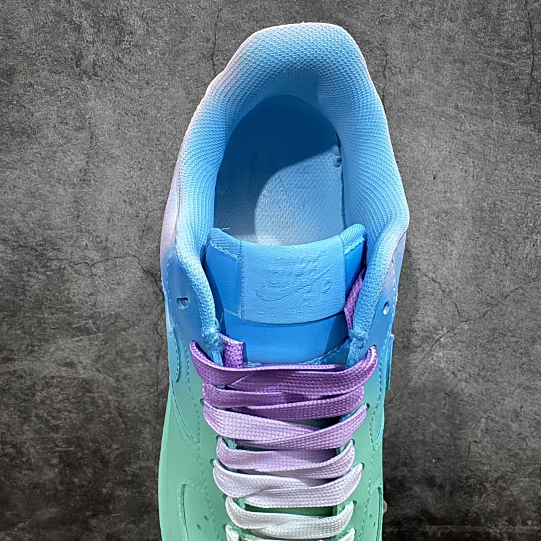 Nike Air Force 1'07 Low GS”Green/Pink/Ice Blue” Air Force One Sneakers ”Leather Ice Cream Green Blue and Pink Spray Color” ZQ2023-929