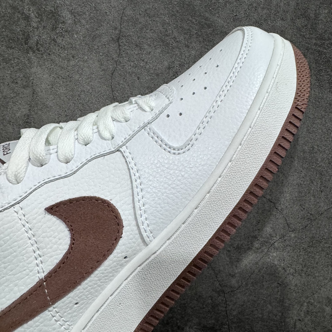 Nike Air Force 1 Low ”White/Coffee Brown” Air Force One classic low-top versatile casual sports sneakers ”leather white coffee brown suede hook” CN2873-106