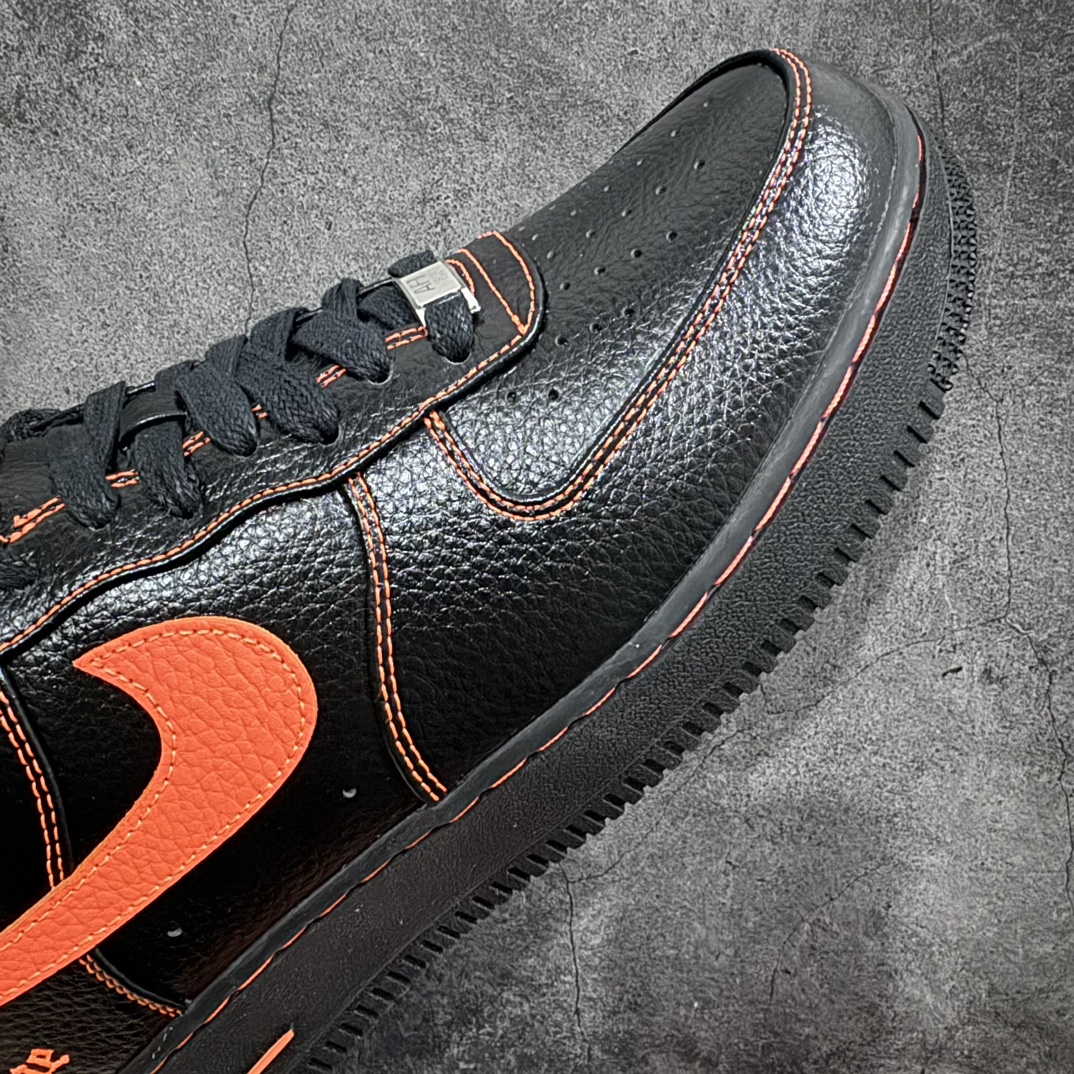 G version pure original VLONE x Nike Air Force 1 Low Air Force One low-top sneakers joint black and orange AA5360-001