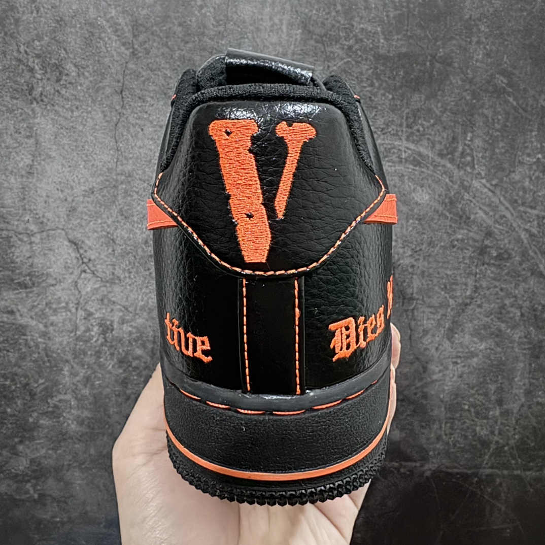 G version pure original VLONE x Nike Air Force 1 Low Air Force One low-top sneakers joint black and orange AA5360-001