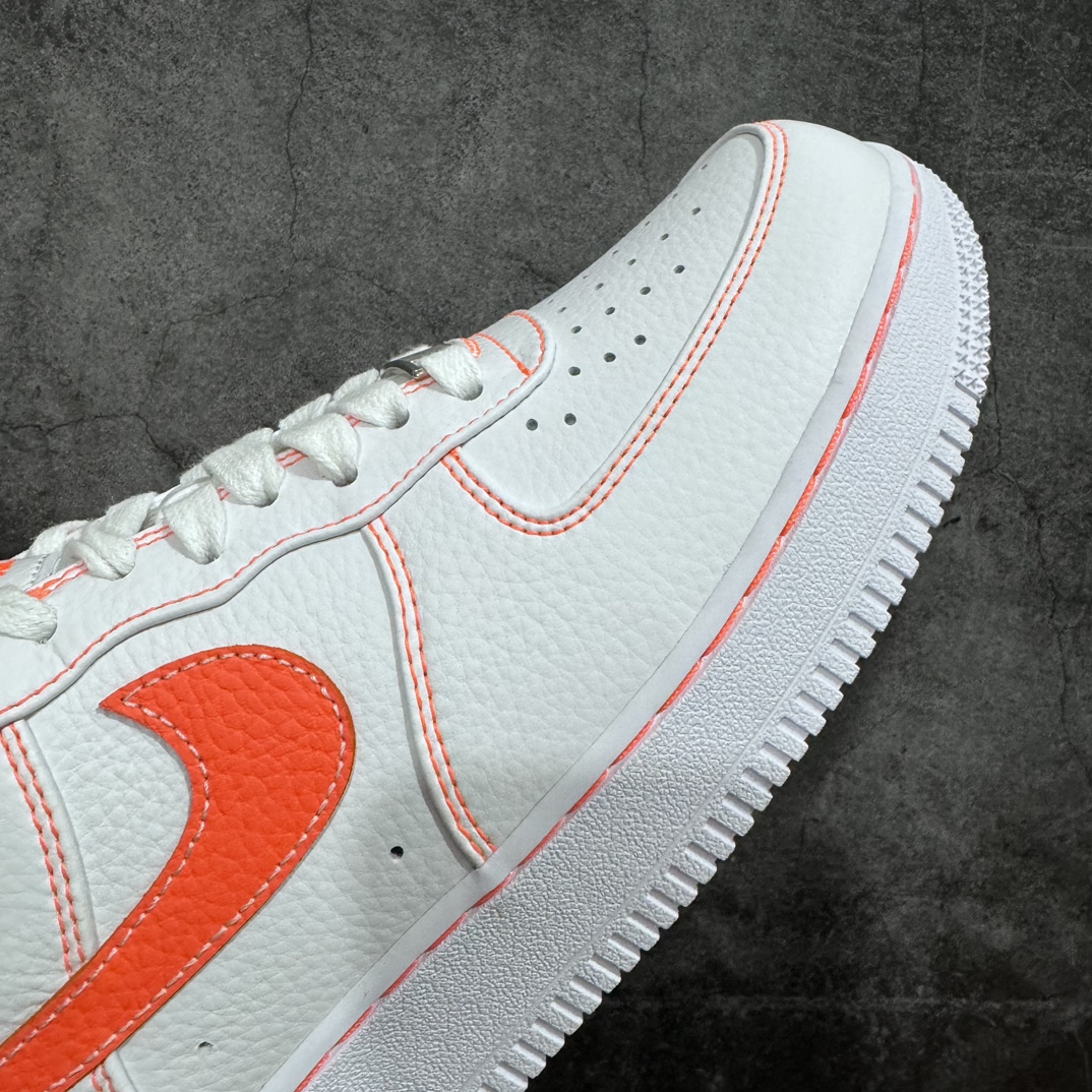 G version pure original VLONE x Nike Air Force 1 Low Air Force One low-top sneakers joint white and orange AA5360-100