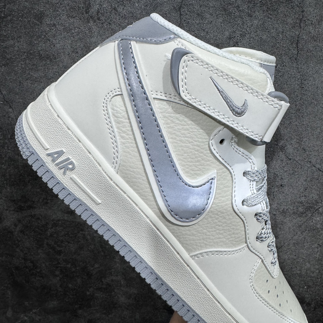 Nk Air Force 1'07 Mid Beige Grey Starry Sky Air Force One Mid-cut Casual Sneakers SH0235-522