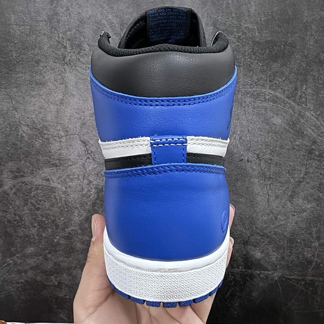 JS pure original Fragment Design x Air Jordan 1 Retro High AJ1 black and white blue Fujiwara Hirota lightning high top 716371-040