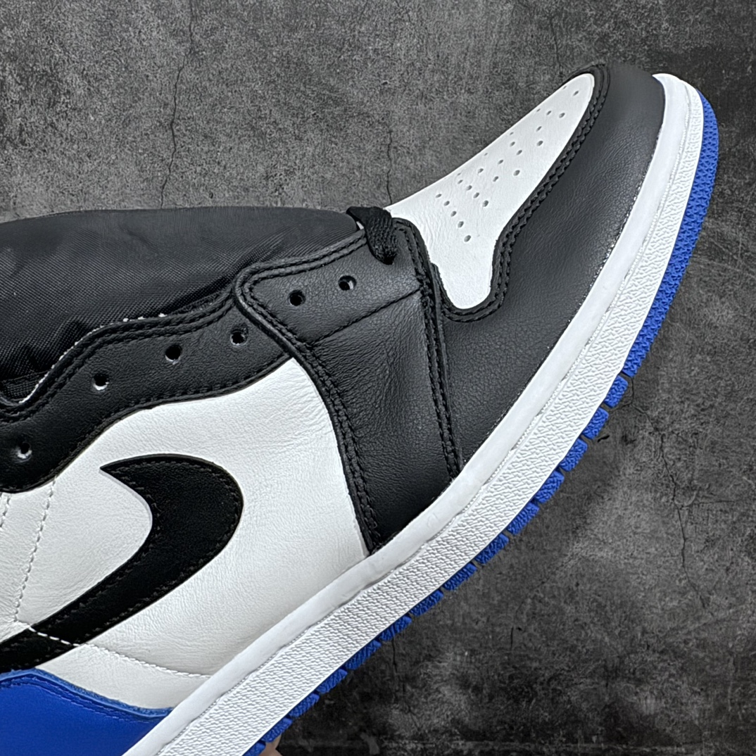 JS pure original Fragment Design x Air Jordan 1 Retro High AJ1 black and white blue Fujiwara Hirota lightning high top 716371-040